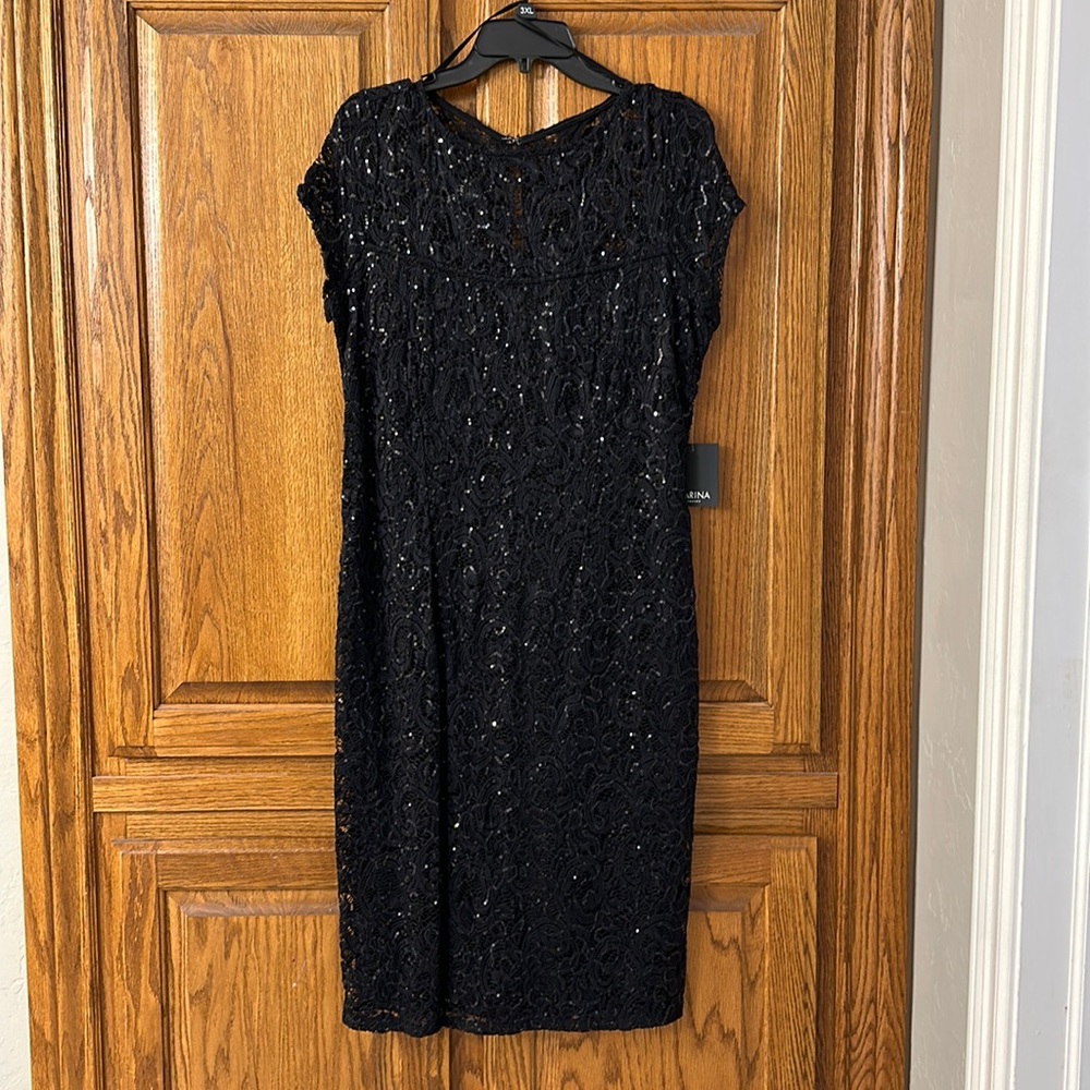 Black sequin dress